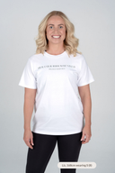 HER Classic Tee – women’s oversized cotton t-shirt front view