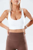 perform white classic crop perfect for all training comfortable and supportive